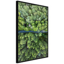 Poster - Forest from a Bird's Eye View  - zwart