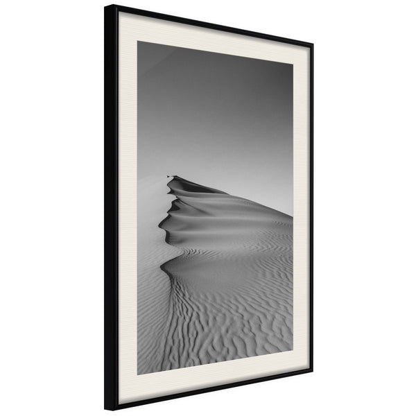 Poster - Wave of Sand  - zwart passepartout