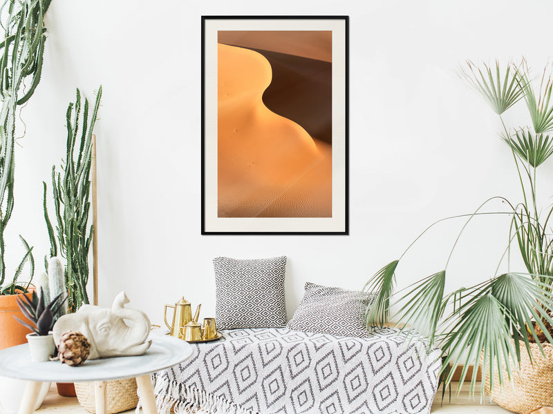 Poster - Ridge of Dune  - zwart passepartout