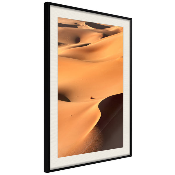 Poster - Desert Landscape  - zwart passepartout