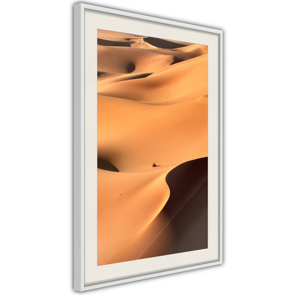 Poster - Desert Landscape  - wit passepartout