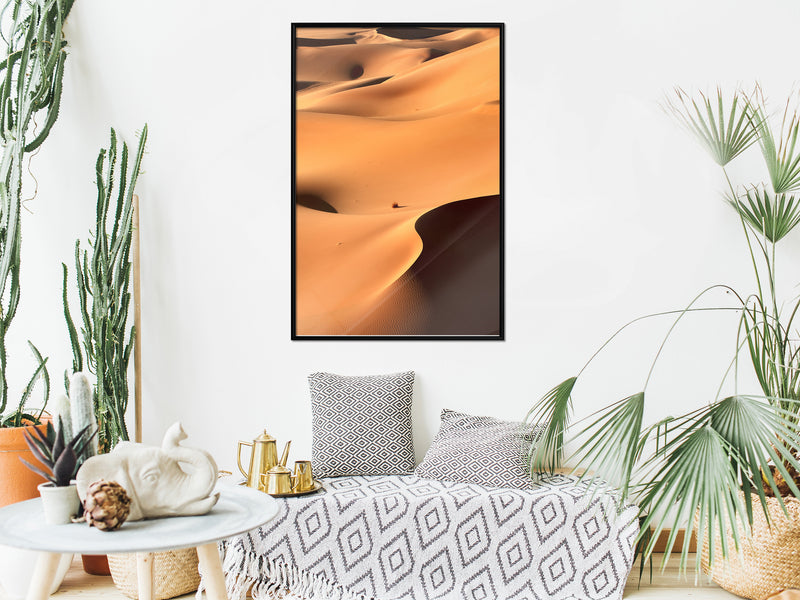 Poster - Desert Landscape  - zwart