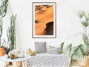 Poster - Desert Landscape  - goud passepartout