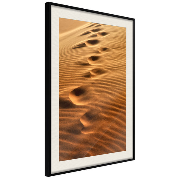 Poster - Lost Wanderer  - zwart passepartout
