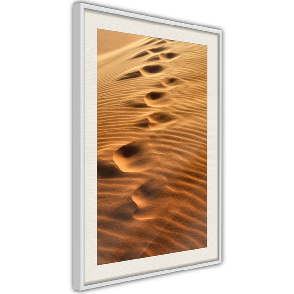 Poster - Lost Wanderer  - wit passepartout