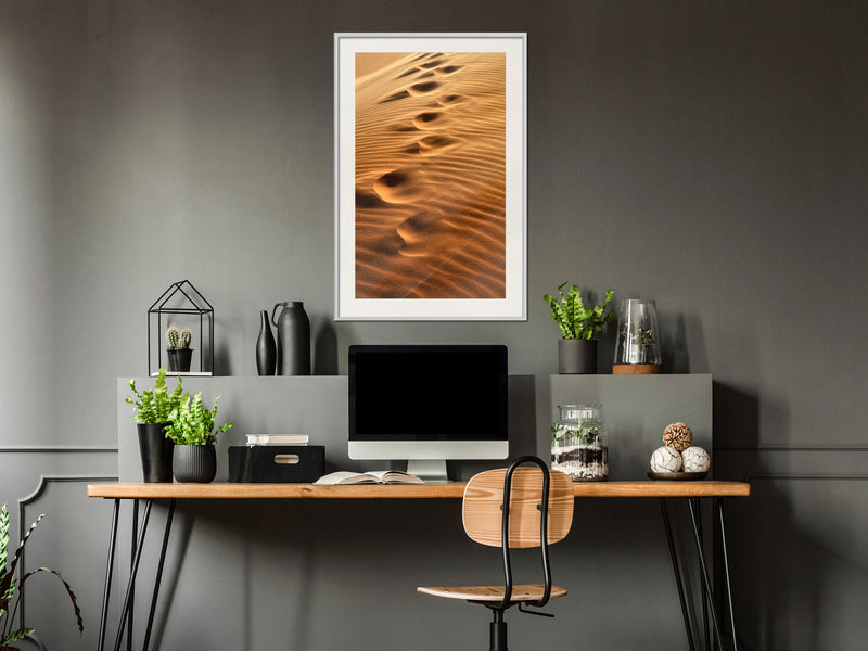 Poster - Lost Wanderer  - wit passepartout