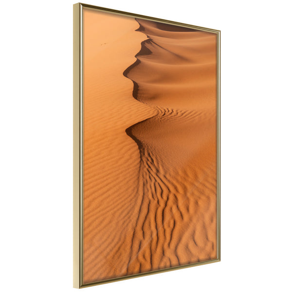 Poster - Patterns on the Sand  - goud