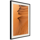 Poster - Patterns on the Sand  - zwart passepartout