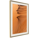 Poster - Patterns on the Sand  - goud passepartout