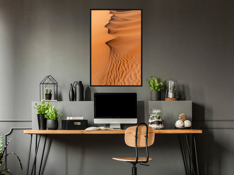 Poster - Patterns on the Sand  - zwart