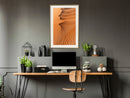 Poster - Patterns on the Sand  - goud passepartout
