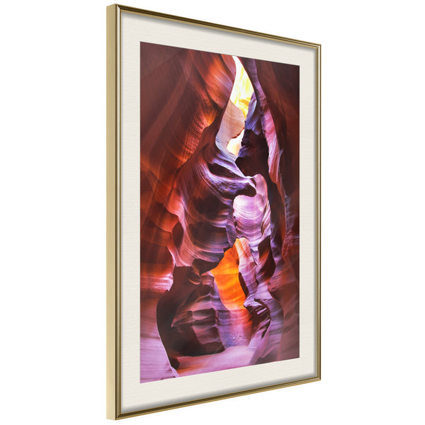 Poster - Nature Doesn't Need Filters  - goud passepartout