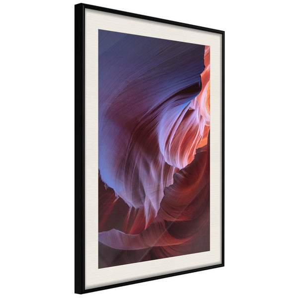 Poster - Shades of Purple I  - zwart passepartout