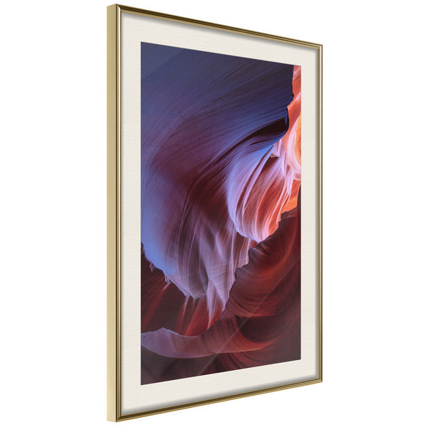 Poster - Shades of Purple I  - goud passepartout