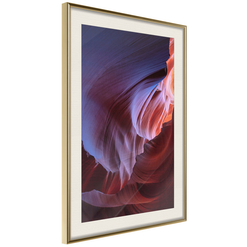Poster - Shades of Purple I  - goud passepartout