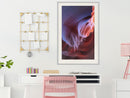 Poster - Shades of Purple I  - wit passepartout