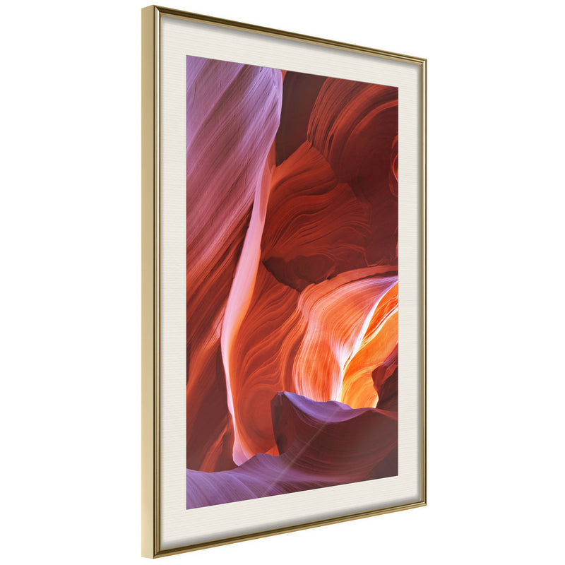 Poster - Nature is an Artist  - goud passepartout