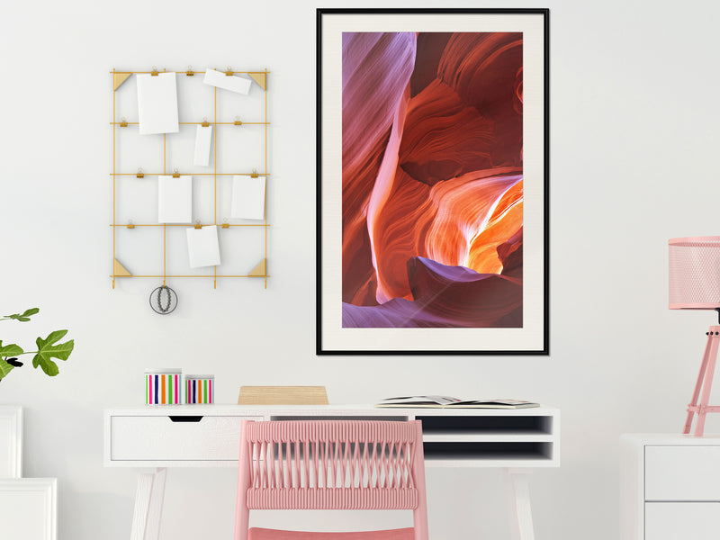 Poster - Nature is an Artist  - zwart passepartout