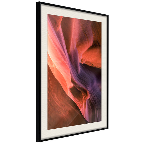 Poster - Shades of Purple II  - zwart passepartout