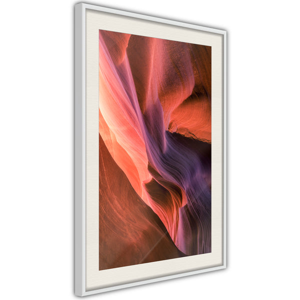 Poster - Shades of Purple II  - wit passepartout