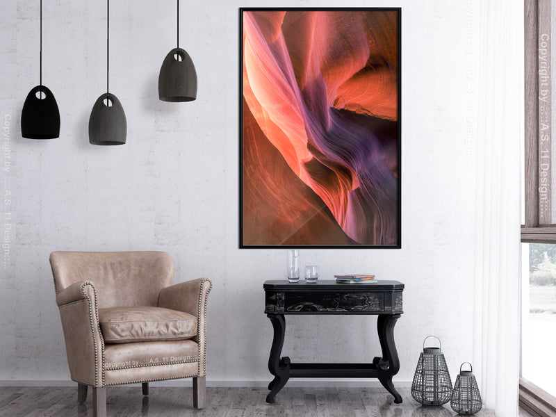 Poster - Shades of Purple II  - zwart