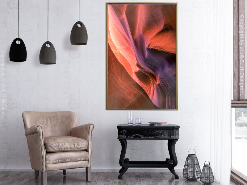Poster - Shades of Purple II  - goud