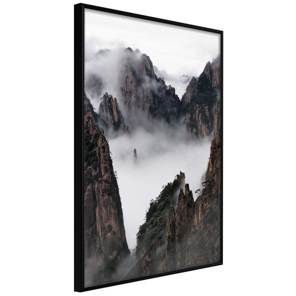Poster - Misty Valley  - zwart