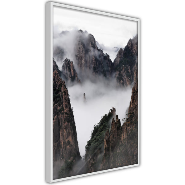 Poster - Misty Valley  - wit