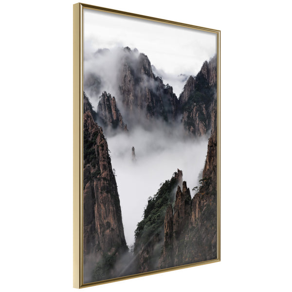Poster - Misty Valley  - goud