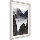 Poster - Misty Valley  - wit passepartout