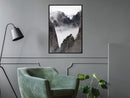 Poster - Misty Valley  - zwart