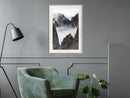 Poster - Misty Valley  - wit passepartout