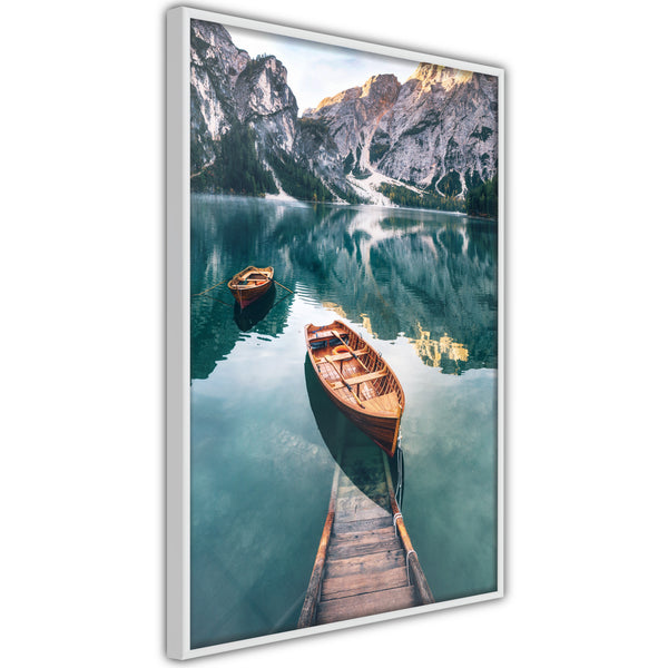 Poster - Lake in a Mountain Valley  - wit