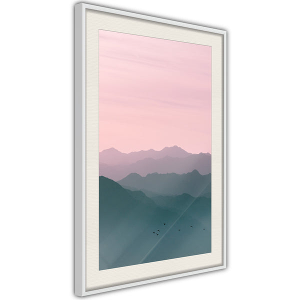 Poster - Natural Gradient I  - wit passepartout