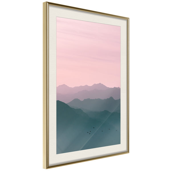 Poster - Natural Gradient I  - goud passepartout