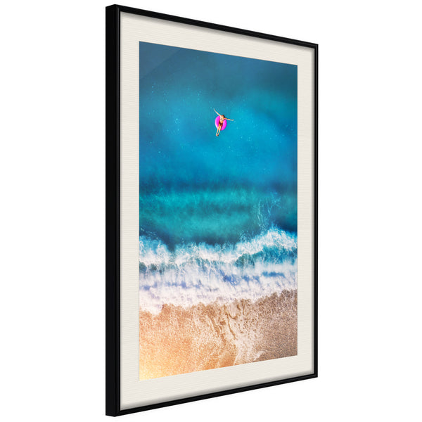 Poster - Drifting Away  - zwart passepartout