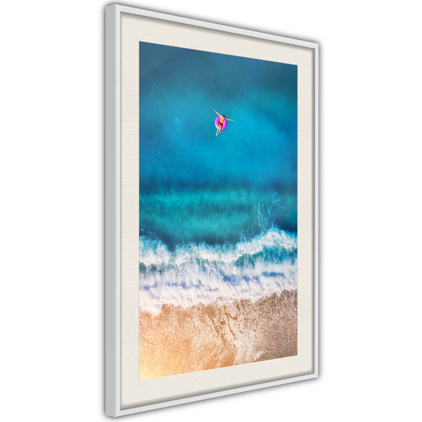 Poster - Drifting Away  - wit passepartout
