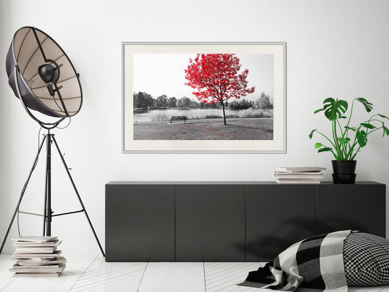 Poster - Autumn Colours I  - wit passepartout