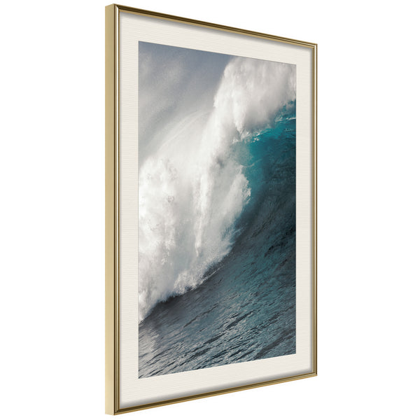 Poster - Power of the Ocean  - goud passepartout