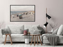 Poster - Baltic Beach Chairs  - zwart