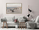 Poster - Baltic Beach Chairs  - goud