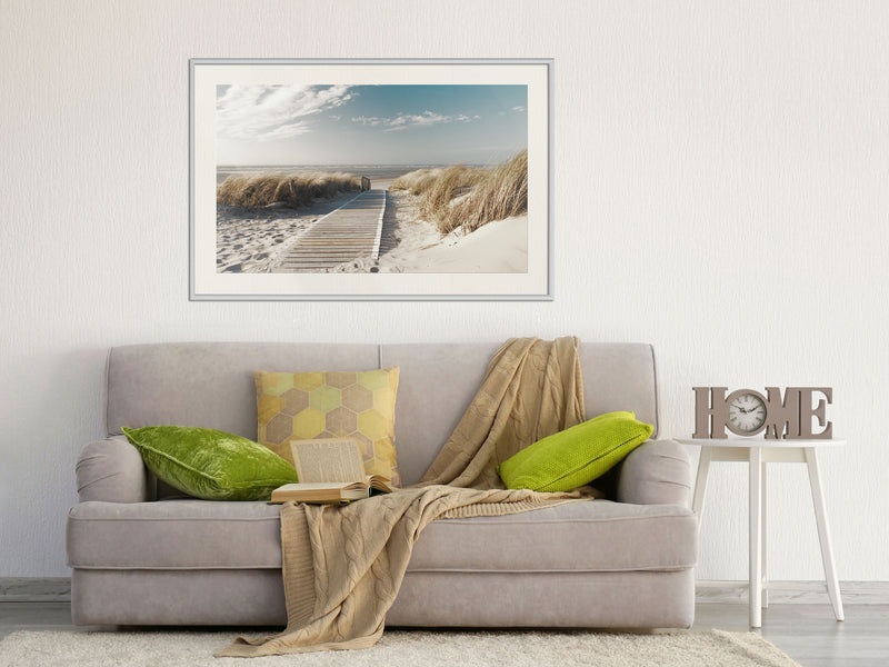 Poster - Swaying Wind  - wit passepartout