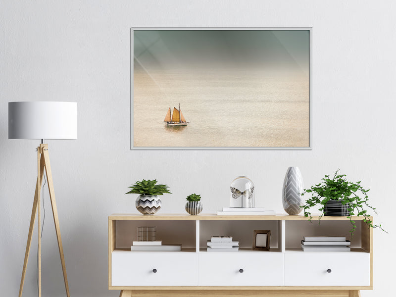 Poster - Lonely Cruise  - wit