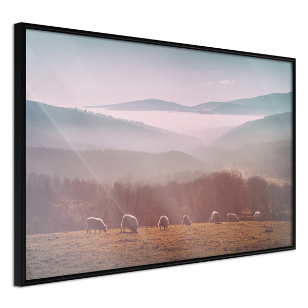 Poster - Mountain Pasture  - zwart