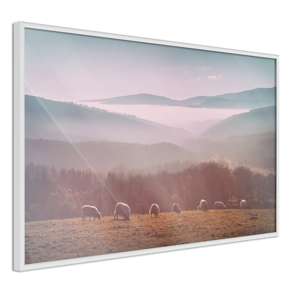 Poster - Mountain Pasture  - wit