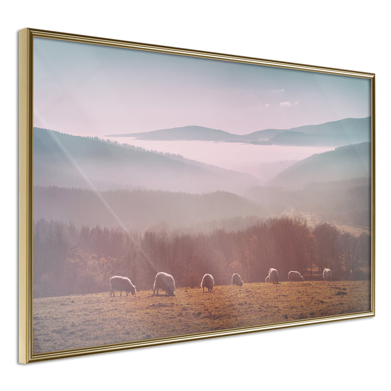 Poster - Mountain Pasture  - goud