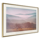 Poster - Mountain Pasture  - goud passepartout