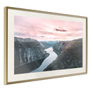 Poster - Stunning View  - goud passepartout