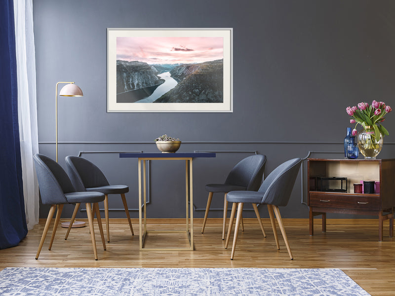 Poster - Stunning View  - wit passepartout