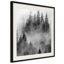 Poster - Dark Landscape  - zwart passepartout